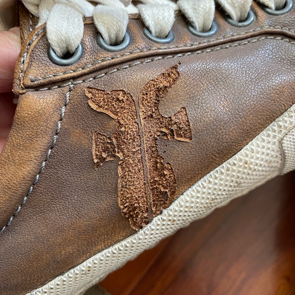 Frye distressed sneaker